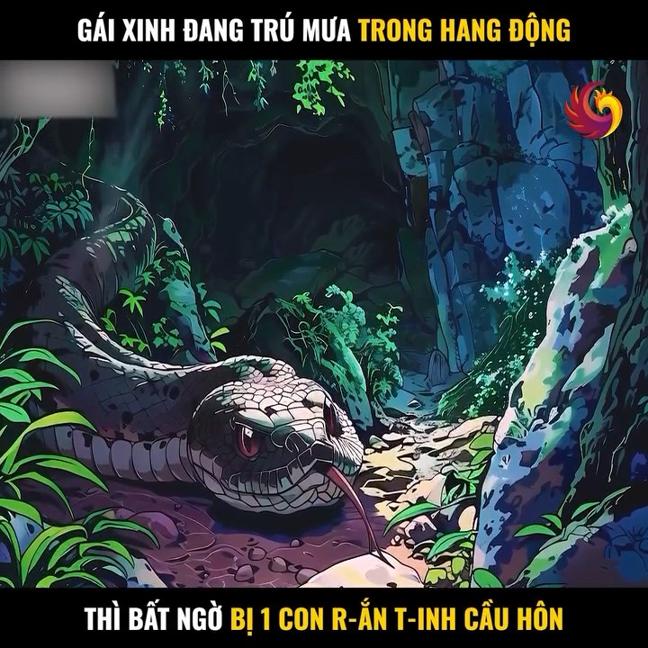 Gái Xinh Trú Mưa Trong Hang Động Thì Bất Ngờ Bị 1 Con Rắn Tinh Đè Ra Cầu Hôn #review_truyện_tranh